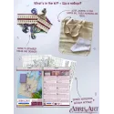 Kit de point de croix. Sac shopping "Douceur printanière" 38 x 42 cm AAHB-003