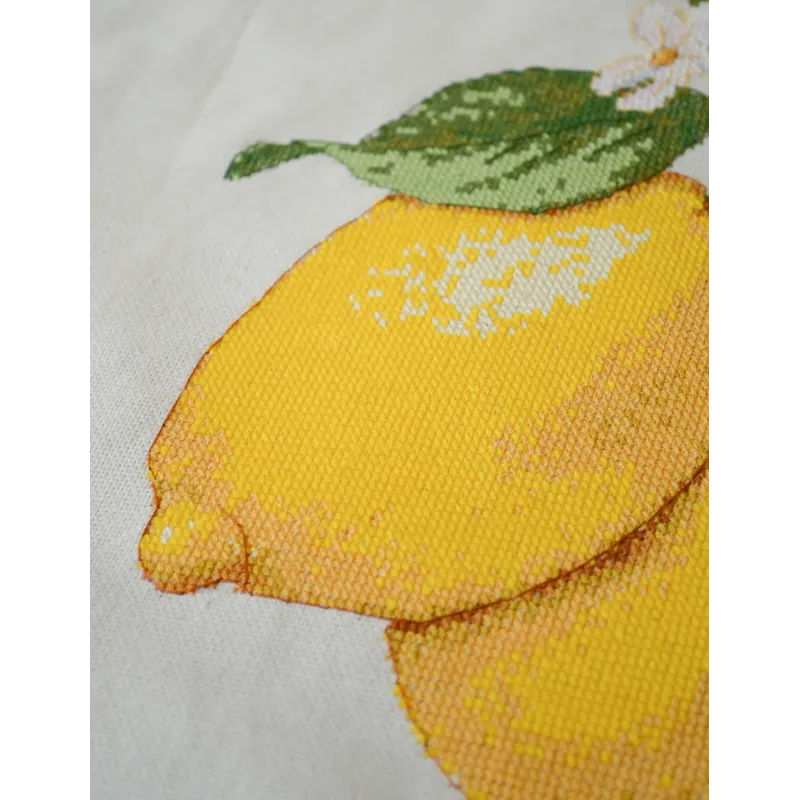 Kreuzstich-Set. Einkaufstasche "Gelbe Inspiration" 38 x 42 cm AAHB-002