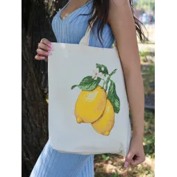Cross-stitch kit. Shopper bag "Yellow Inspiration" 38 x 42 cm AAHB-002