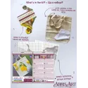 Kreuzstich-Set. Einkaufstasche "Gelbe Inspiration" 38 x 42 cm AAHB-002