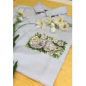 Wasserlöslicher Kreuzstich-Bausatz "Kätzchen in Gänseblümchen" SV-682