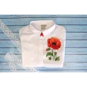 Kit de point de croix sur toile soluble dans l'eau "Coquelicot rouge" SV-541