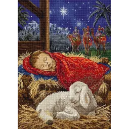 Cross stitch kit "Baby Jesus" 23x32 cm SLETIL9952