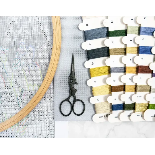 Kryželių siuvinėjimo rinkinys „Kūdikis Jėzus“ 23x32 cm SLETIL9952