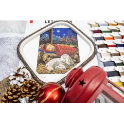 Набор для вышивания крестиком «Младенец Иисус» 23x32 см SLETIL9952