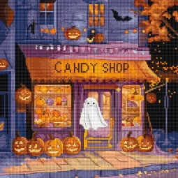 Kit point de croix "Pumpkin Lane" 21 x 21 cm SLETIL9950