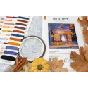 Kit de point de croix "Pumpkin Lane" 21 x 21 cm SLETIL9950