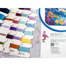 Cross stitch kit "Blue Mirage" 32x22cm SLETIL9951