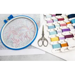 Набор для вышивки крестом "Blue Mirage" 32x22см SLETIL9951