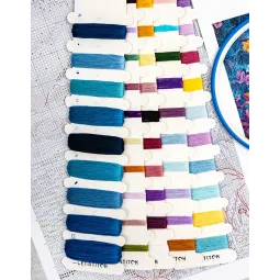 Набор для вышивки крестом "Blue Mirage" 32x22см SLETIL9951