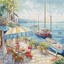 Набор для вышивания крестиком "Морской пейзаж" 26x26 см SLETIL9927