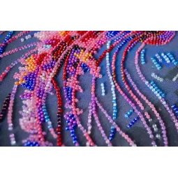 Kit de broderie de perles de taille moyenne "Grâce dangereuse" 20x20 cm AAMB-128