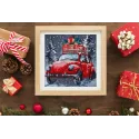 Mid-sized bead embroidery kit "Holiday Delivery" 20x20 cm AAMB-125