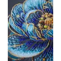 Mid-sized bead embroidery kit "Royal Bloom" 20x20 cm AAMB-124