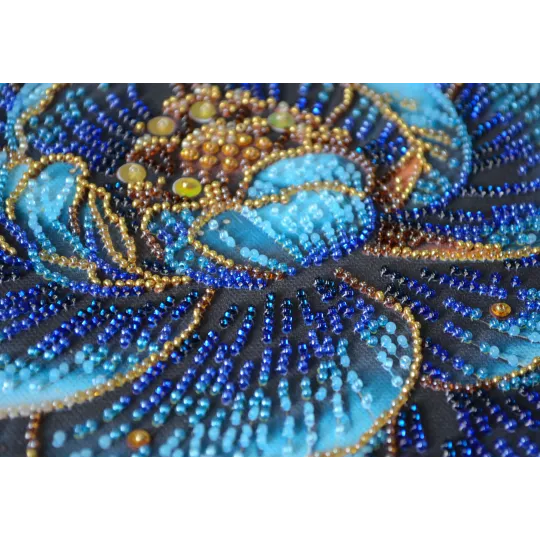 Kit de broderie de perles de taille moyenne "Royal Bloom" 20x20 cm AAMB-124