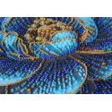 Mid-sized bead embroidery kit "Royal Bloom" 20x20 cm AAMB-124