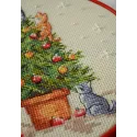 Kreuzstich-Set mit Stickrahmen "Die frechen Katzen" AAHM-090