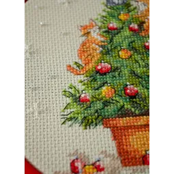 Cross-stitch kit with Hoop Included "The naughty cats" AAHM-090