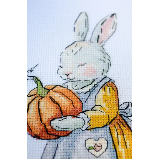 Kreuzstich-Set "Von Mama Hase, mit Liebe" 15x21 cm AAH-297