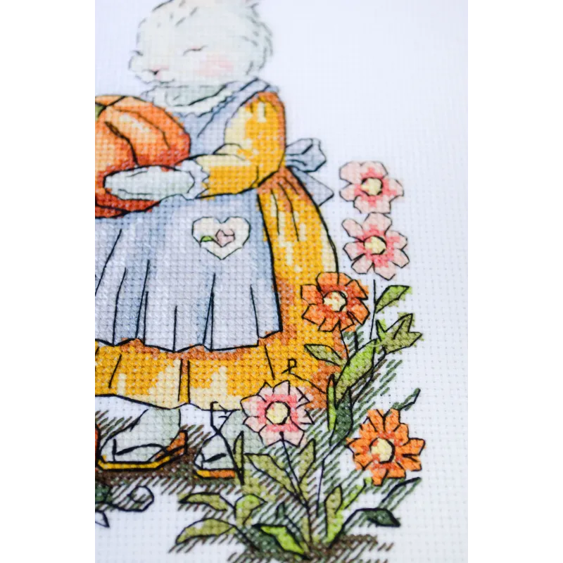 Kit de point de croix "De maman lapin, avec amour" 15x21 cm AAH-297