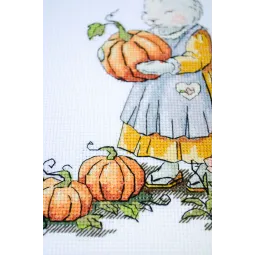 Kryželiu siuvinėjimo rinkinys „Nuo Mamytės Kiškutės, su Meile“ 15x21 cm AAH-297