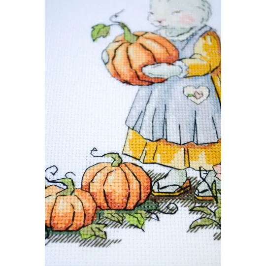 Kreuzstich-Set "Von Mama Hase, mit Liebe" 15x21 cm AAH-297