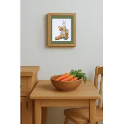 Kryželiu siuvinėjimo rinkinys „Nuo Mamytės Kiškutės, su Meile“ 15x21 cm AAH-297