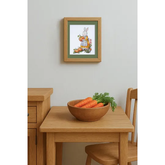 Kreuzstich-Set "Von Mama Hase, mit Liebe" 15x21 cm AAH-297