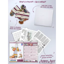 Набор для вышивания крестиком "От Мамы Зайки, с Любовью" 15x21 см AAH-297