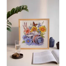 Kreuzstich-Set "Fang den Moment" 20x20 cm AAH-296