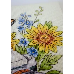 Kreuzstich-Set "Fang den Moment" 20x20 cm AAH-296
