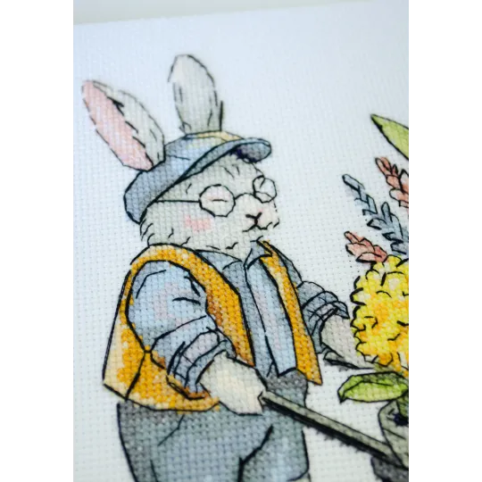 Kit de point de croix "Jour de récolte" 18x21 cm AAH-293