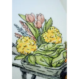 Kryželiu siuvinėjimo rinkinys "Derliaus diena" 18x21 cm AAH-293