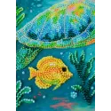 Main Bead Embroidery Kit "Ocean Traveler" 21x21 cm AAB-954