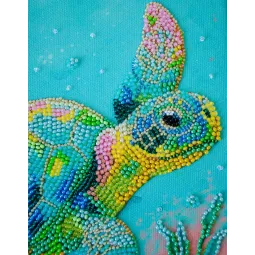 Main Bead Embroidery Kit "Ocean Traveler" 21x21 cm AAB-954