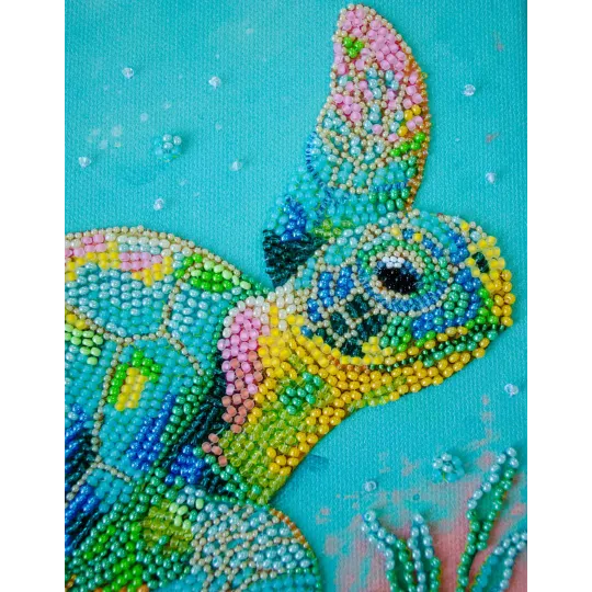 Kit de broderie de perles principal "Voyageur océan" 21x21 cm AAB-954