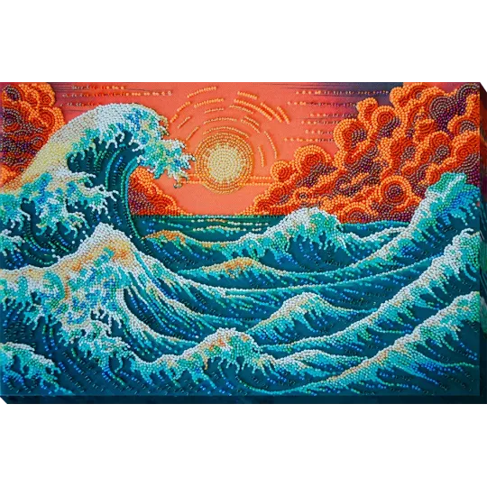 Main Bead Embroidery Kit "The Murmuring Sea…" 36x24 cm AAB-953