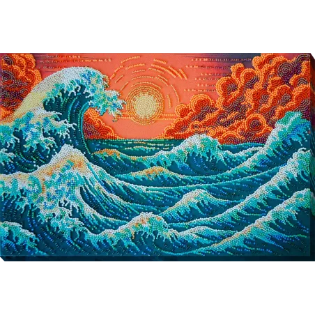 Pagrindinis karoliukų siuvinėjimo rinkinys "Šlamintį jūra…" 36x24 cm AAB-953