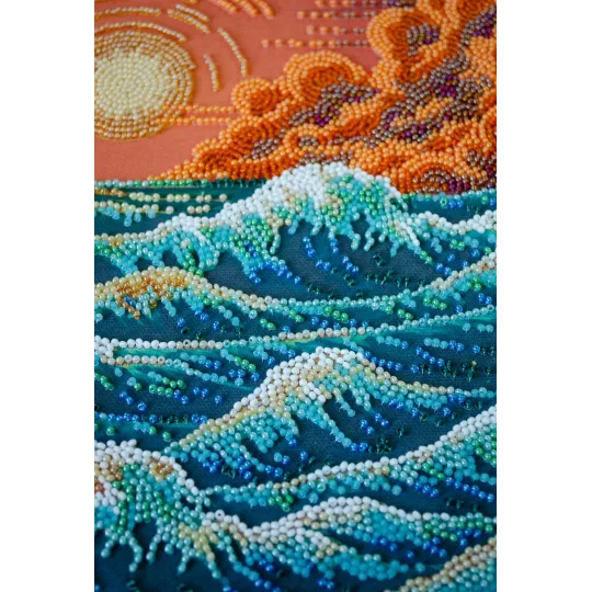 Pagrindinis karoliukų siuvinėjimo rinkinys "Šlamintį jūra…" 36x24 cm AAB-953