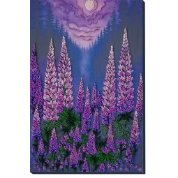 Haupt-Stickpackung mit Perlen „Mondlicht“ 24x37 cm AAB-952