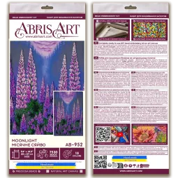 Main Bead Embroidery kit "Moonlight" 24x37 cm AAB-952