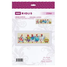 Набор для вышивания крестом "Ко-ко-ко?!!!" 24x8 см SR2266