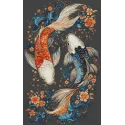 Kreuzstich-Set "Zwei magische Fische" 23x38 cm SBU5091