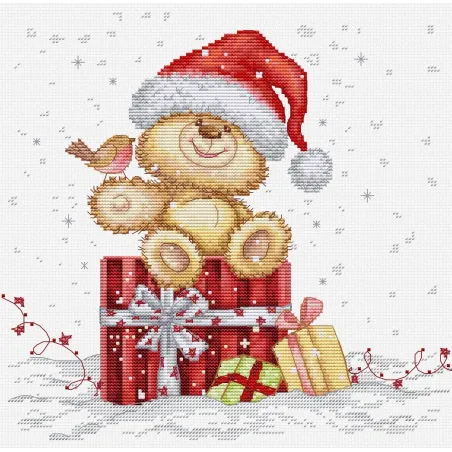 Cross Stitch Kit "Holiday Gifts" 17x20 cm SB1431