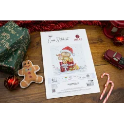 Kit Point de Croix "Cadeaux de Fêtes" 17x20 cm SB1431