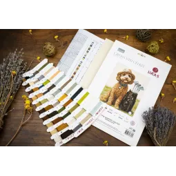 Kreuzstich-Set "Der Meistergolfer" 26 x 31 cm SBU5090