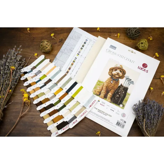 Kreuzstich-Set "Der Meistergolfer" 26 x 31 cm SBU5090