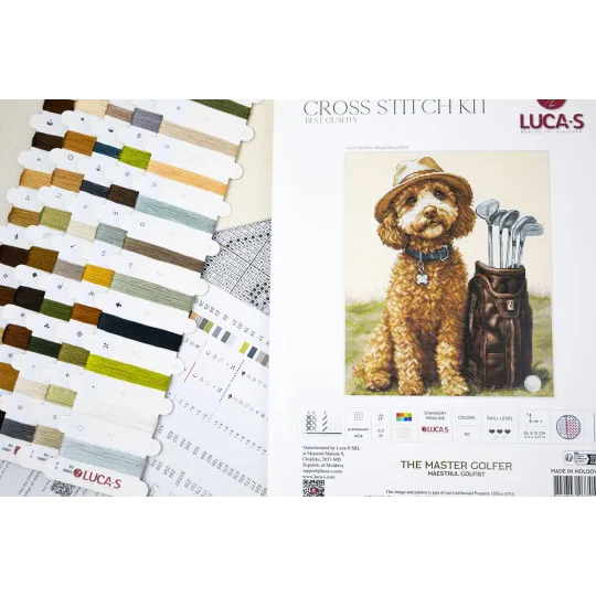Kreuzstich-Set "Der Meistergolfer" 26 x 31 cm SBU5090