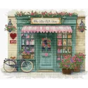 Kit point de croix "La petite boutique de cadeaux" 26x21 cm SB1429