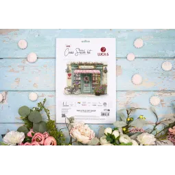 Kreuzstich-Set "Der kleine Geschenkeladen" 26x21 cm SB1429